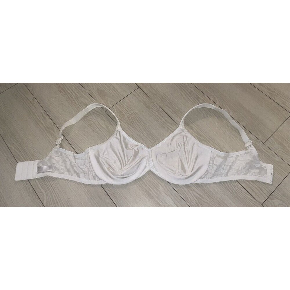 Wacoal 85567 Awareness Full Figure Seamless Bra Floral UW Womens 38D Ivory - Picture 5 of 6